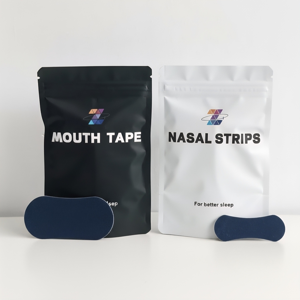 Pack Tiras Nasales + Parche Bucal 30 Unidades c/u Azul